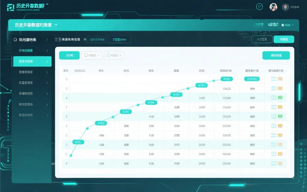 历史开奖数据归档示意